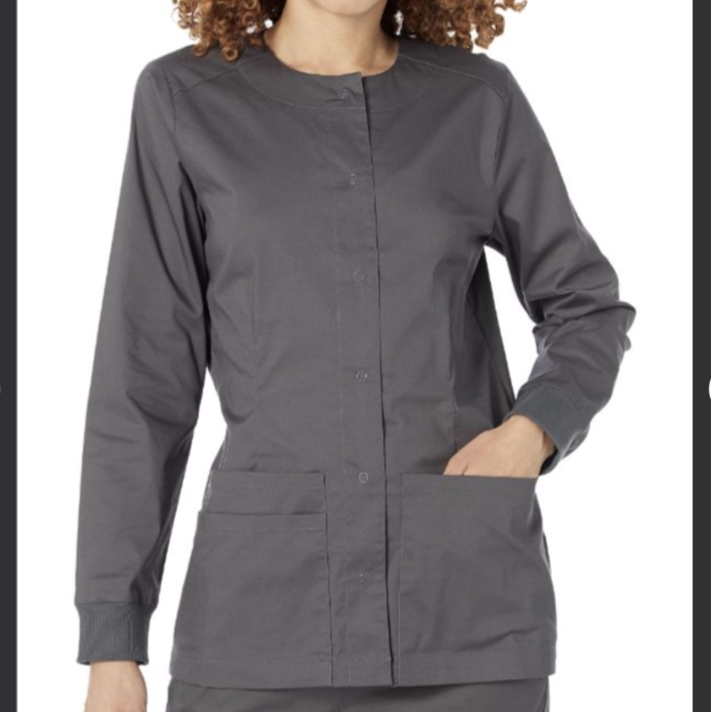 3/$14 Women's Scrub Snap Jacket